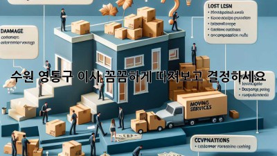 수원 영통구 이사, 꼼꼼하게 따져보고 결정하세요! 📦✨