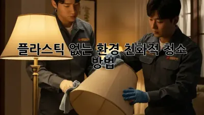 플라스틱 없는 환경 친화적 청소 방법